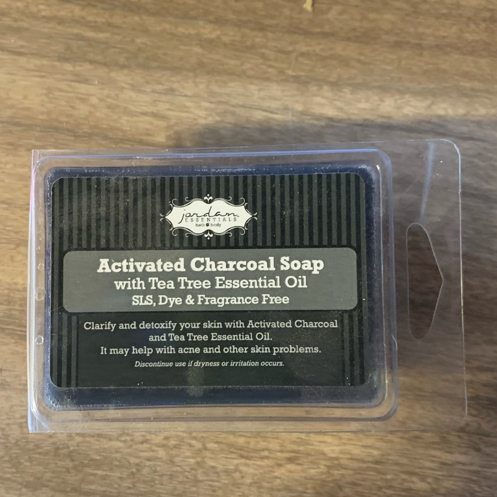 Activated charcoal soap